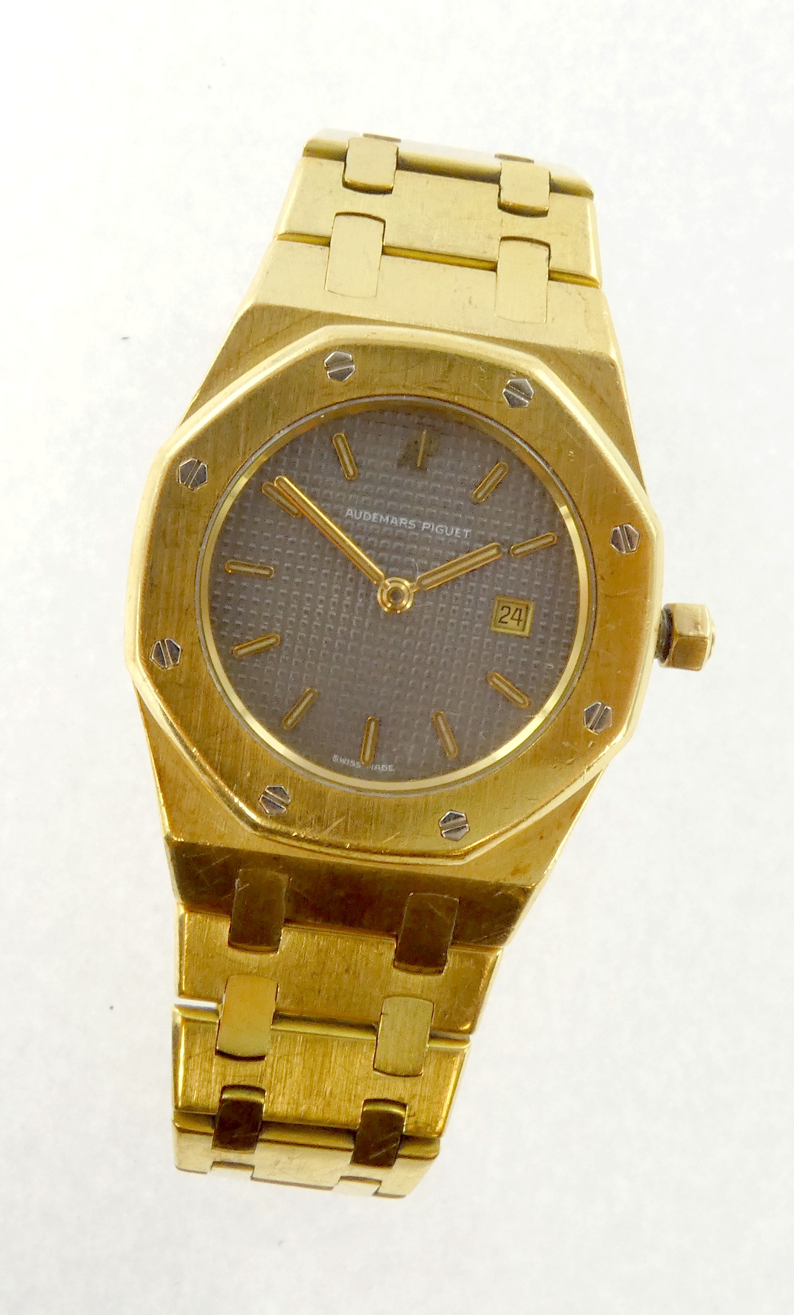 Lot 25 — AUDEMARD PIGUET Royal Oak : Montre Or 750 mil. Poinçonnée, 3